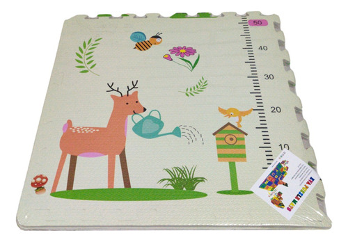 Piso Alfombra Goma Eva Con Diseño 60x60cms