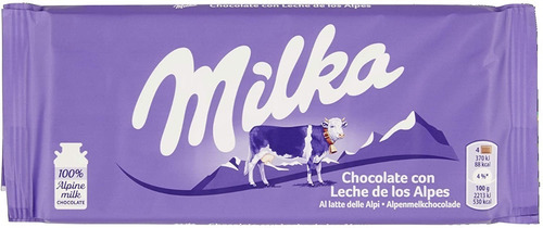 Chocolate Con Leche Milka Alpine Milk 100 Gr.