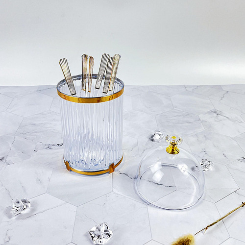 4 Organizador De Utensilios De Cocina Con Estilo Ámbar