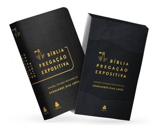 Bíblia Pregação Expositiva Ara Letra Normal Pu Luxo Preto