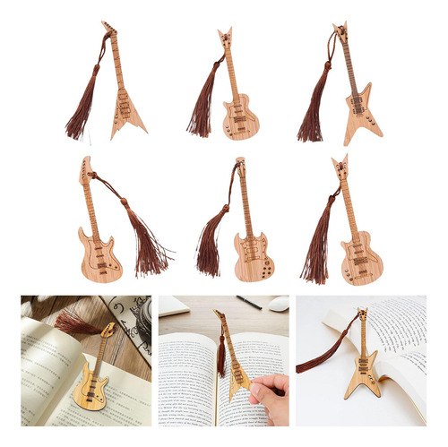 6 Marcadores De Bajo De Guitarra Con Borlas, Marcador De