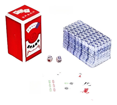 Tarjetas Plásticas De Majiang China Mah-jong Mahjong Poker J