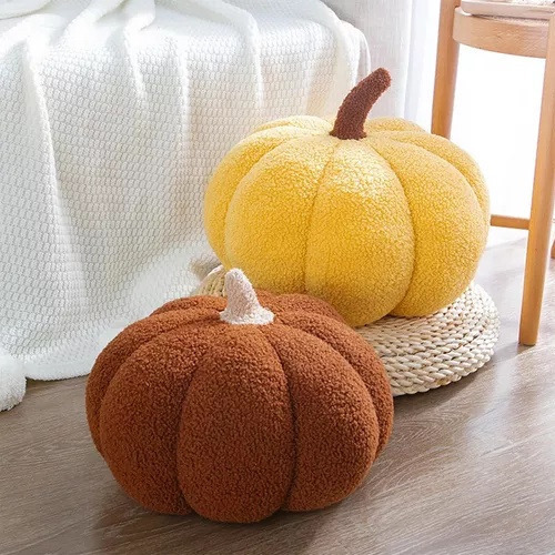 A Almohada De Felpa De Calabaza, Decoración De Almohada De