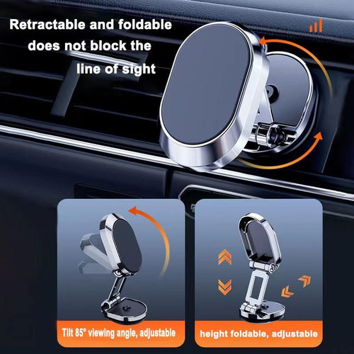 A Soporte Magnético For Teléfono Con Rotación De 360° Y