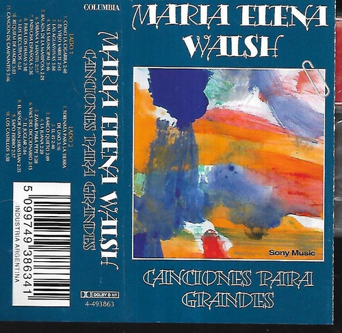 Maria Elena Walsh Album Canciones Para Grandes Cassette 