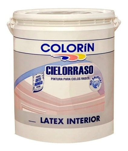 Imagen 2 de 8 de Pintura Latex Para Cielorraso Colorin 10 Litros - Sagitario