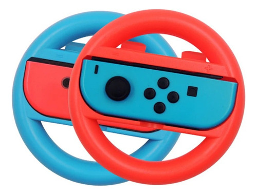 2 Volantes Joy-con Fundas Controles Para Nintendo Switch Azul/rojo