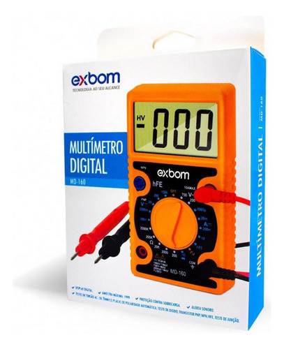 Multimero Digital Lcd Md-160 Multiteste De Tensão Com Bip