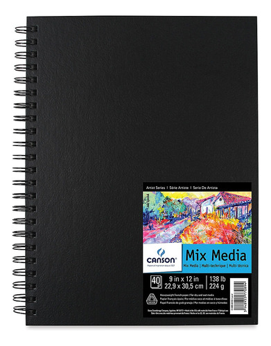 Sketch Book Dibujo Canson Mix Media 31x23 Serviciopapelero