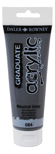 Tinta Acrilica Daler Rowney Graduate 120ml Cor 084 Neutral Grey