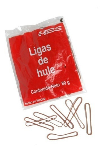 Liga De Hule Natural No. 18 50 Bolsas Con 80g Cada Una