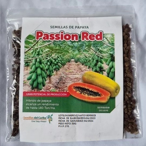 Semillas De Papaya Pasion Red