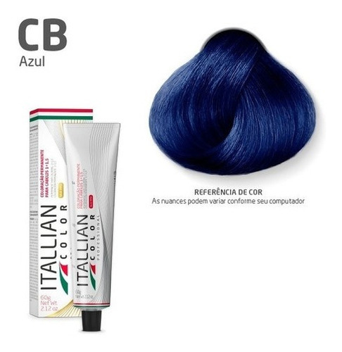 Coloraçao Itallian Color Professional Cb Corretor Azul 60 G