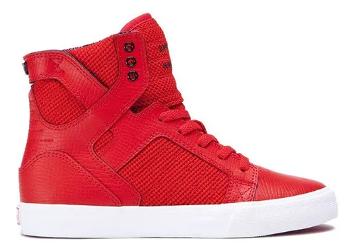 comprar Tenis Supra Skytop Red White Junior 58174-602