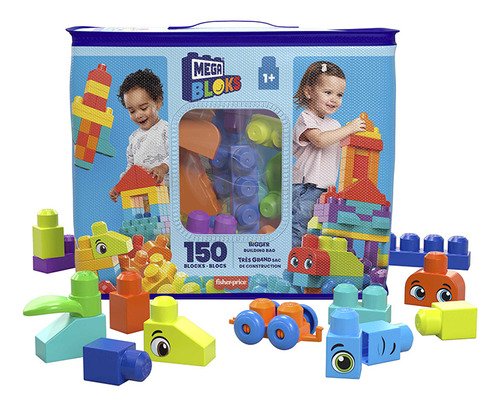 Mega Block Jumbo Bolsa De 150 Blocks