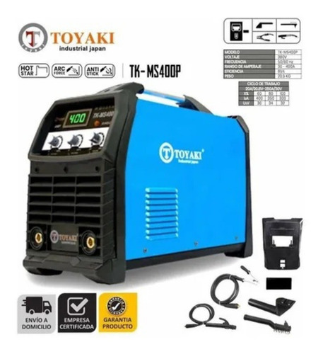 Máquina Soldadora Al Arco 400 Amp 380v Toyaki Tk-ms400p