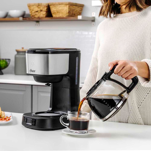 Oster Cafetera Programable 8 Tazas En Acero Inoxidable