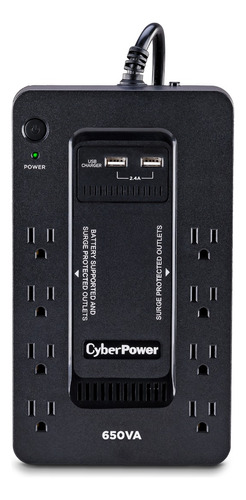 Cyberpower Sistema Ups Standby St650u, 650va/360w, Backup