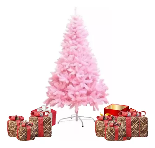 Árvore de Natal Rosa Claro - 1,80m