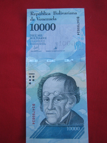 Venezuela 10000 Bolívares 13 Diciembre 2017