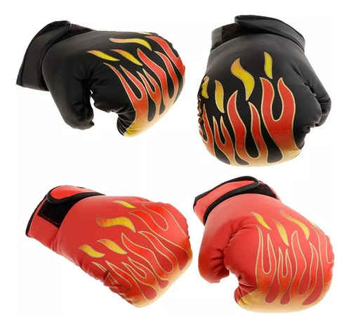 2 Pares De Guantes De Entrenamiento De Boxeo Pu Para Mamá