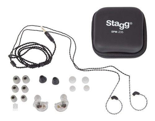 Auriculares In Ear Stagg Spm235 Monitoreo Intraural 2 Vias