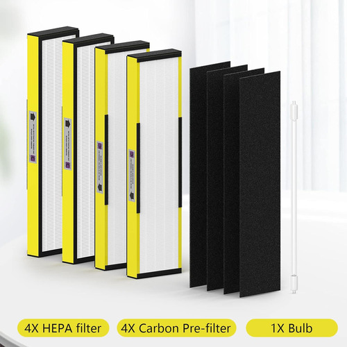 Filtro De Repuesto Flt5000 True Hepa C Con 1 Uv-c Re, Paq...