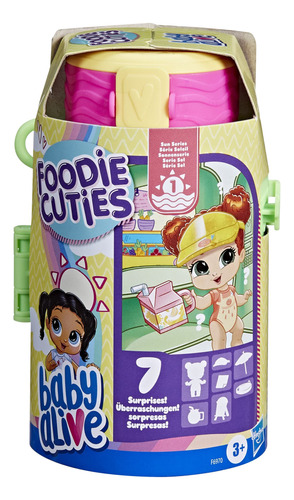 Baby Alive Foodie Cuties, Botella, Sun Series 1, Juguetes S.