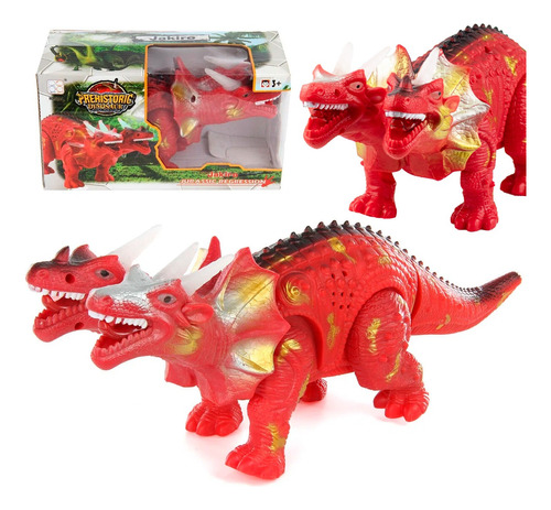 Dragão De Brinquedo Dinossauro 2 Cabeças Dragon Vinil Menino