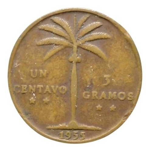 República Dominicana 1 Centavo 1955  R2v#2