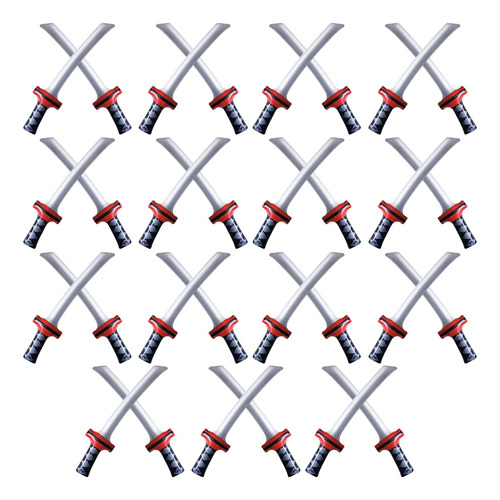 Espadas Inflables De Ninja Samurái Set De 30 Unidades