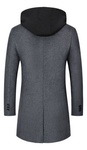 Abrigo Desmontable Capucha Casual Chamarra Para Hombre