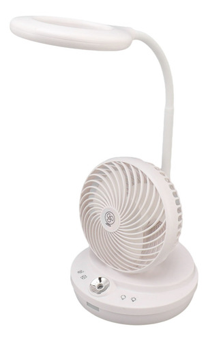 Ventilador De Mesa 3 En 1, Lámpara De Escritorio, Humidifica