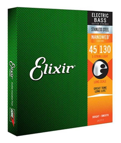 Cuerdas Para Bajo De 5 Cuerdas Elixir 14777