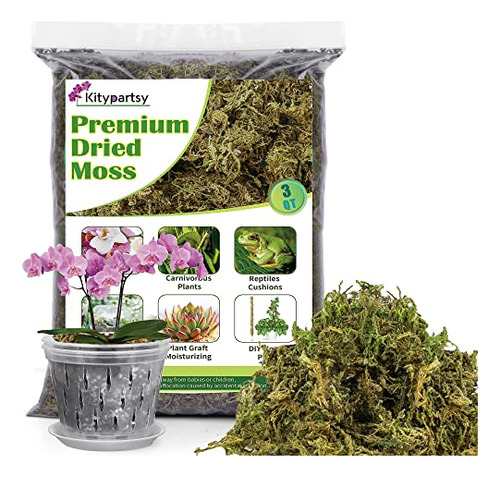 Orchid Sphagnum Moss,3qt Dried Forest Moss Potting Mix ...