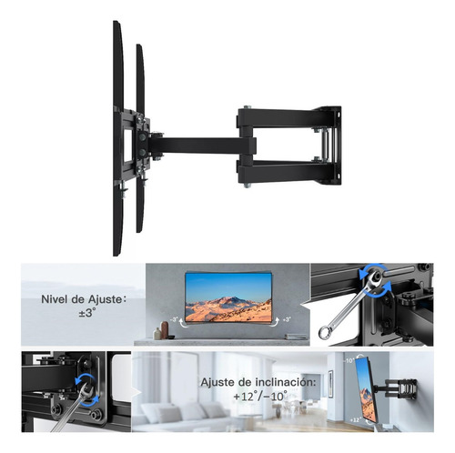 Soporte Pared P5 Tv 42,43,49,50,55,58,60 A 65 Doble Brazo