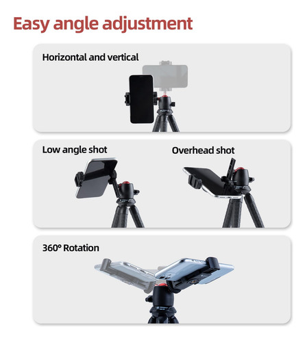 Trípode Fotopro Mini Flexible Soporte Oculto Para Cámara Color