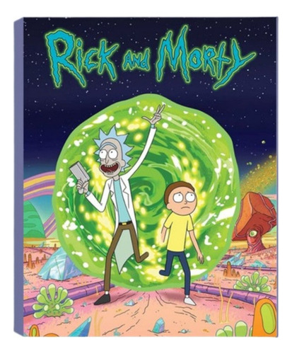 Hh L Pintura De Diamantes 5d Diy 60x40cm - Rick Y Morty D7