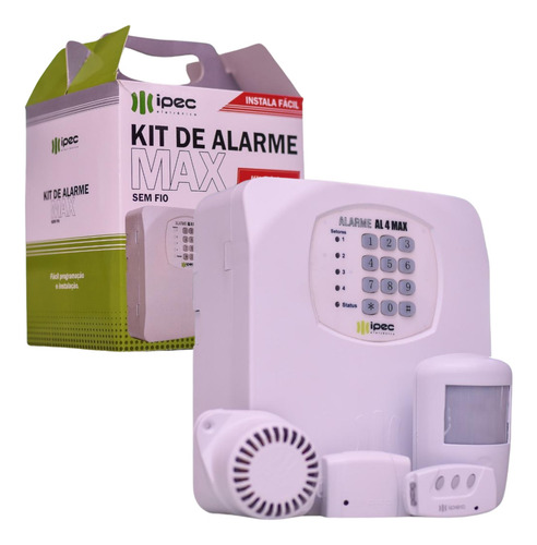 Kit Alarme Residencial Com Discadora 3 Sensores 1 Sirene