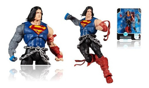 Imagen 5 de 8 de Mcfarlane Figura Superman Death Metal Articulada Dc Superman Multiverso Escala 18cm Original