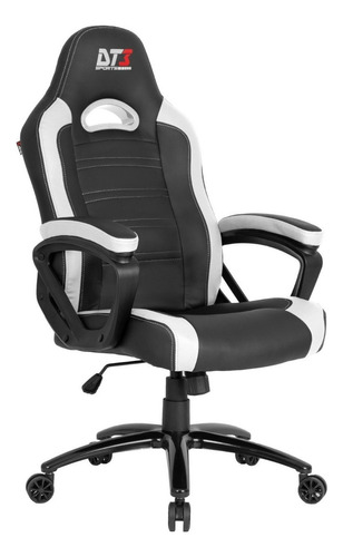 Cadeira de escritório DT3sports GTX gamer ergonômica  branca com estofado de couro sintético