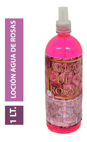Imagen 1 de 8 de Agua De Rosas Limpiador Facial Tonico Desmaquillante 1lt /p