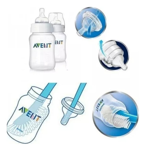 Set 2 Biberones Avent Classic Anticolicos 260ml/9oz Blanco