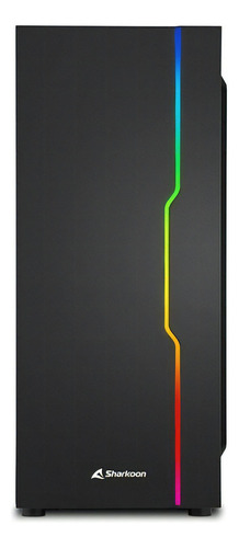 Gabinete Gamer Sharkoon Slider Rgb Black Mid Tower