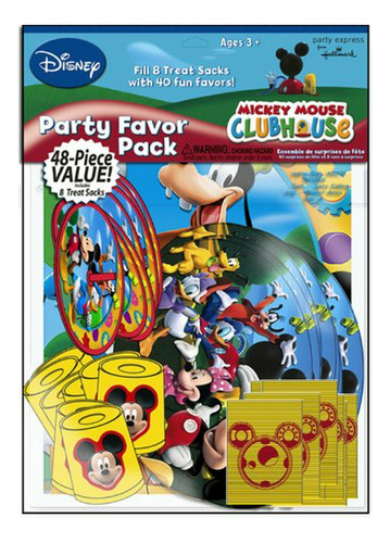 Mickey's Clubhouse Favors Value Pack, 48 Piezas