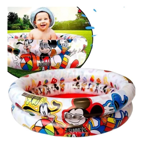 Piscina Inflável Mickey 37l 6517cm Etitoys