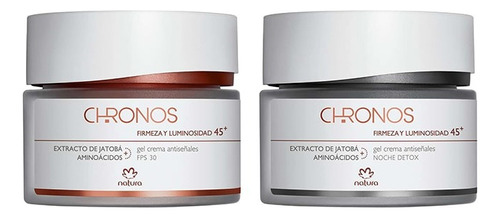 Kit Cremas Antiseñales Día Y Noche 45+ Chronos Natura