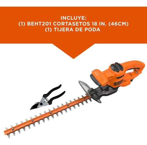 Imagen 8 de 12 de Cortasetos 420w Black+decker Beht201k-b3