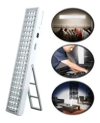 Lampara Foco Linterna Emergencia Luz Led Recargable 90 Led