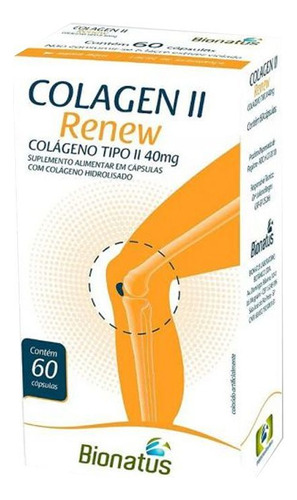 Renew Colágeno Tipo Ii 60 Comp Bionatus 40mg Sabor Without Flavor